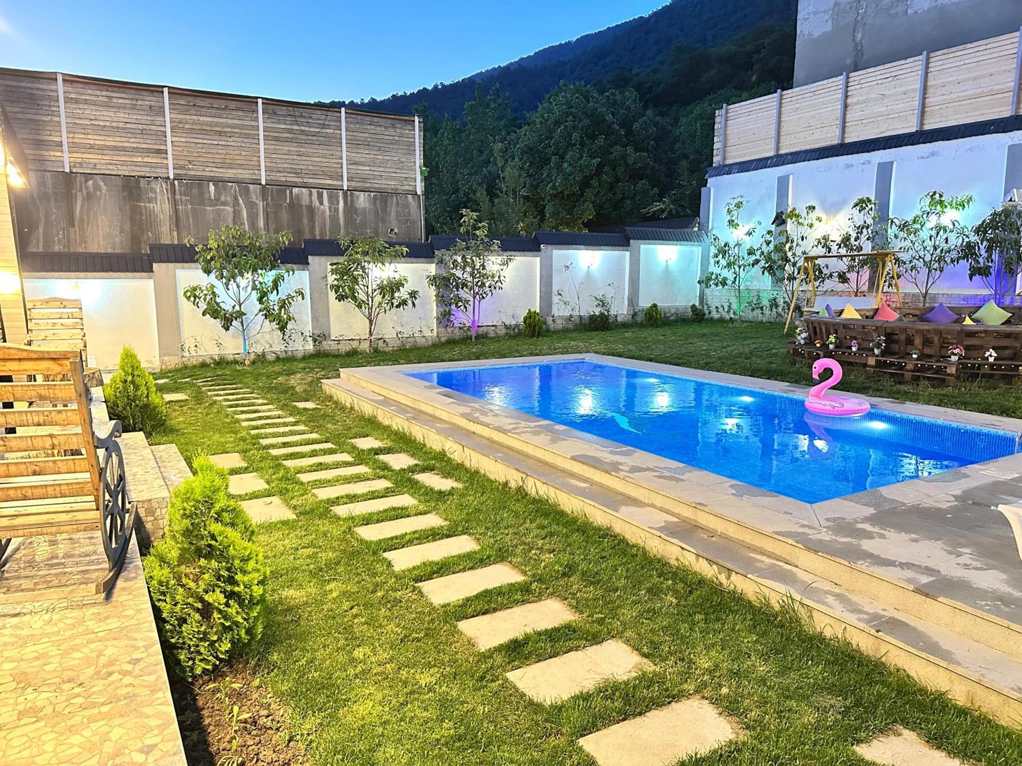 Qafqaz Mountside Chalet Gabala Exterior foto