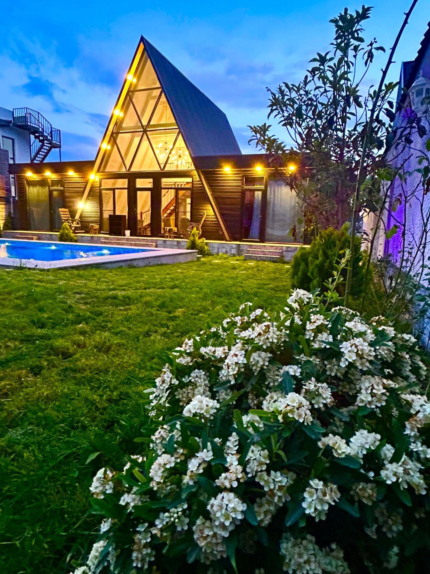 Qafqaz Mountside Chalet Gabala Exterior foto